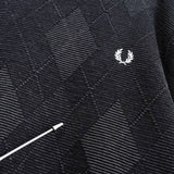 フレッドペリー ロゴ 刺繍 アーガイル柄 ニット ダークグレー - NEWSED