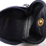 ディオール トロッター キャンバス/レザー コインケース ミニポーチ 小物入れ ネイビー - NEWSED