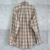 バーバリー ロンドン ノバチェック ホースロゴ 刺繍 長袖シャツ ベージュ