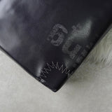 コムデギャルソン ステッチ トートバッグレザー ネイビー / ブラウン - NEWSED