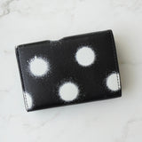 バレンシアガ ペーパーミニ レザー 三つ折り財布 コンパクトウォレット ブラック - NEWSED