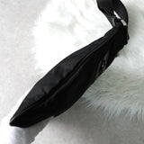 プラダ ポコノ テスートナイロン / サフィアーノレザー トライアングルロゴ ショルダーバッグ ブラック - NEWSED