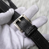 ロエベ ロゴ レザー ショルダーバッグ ブラック - NEWSED