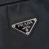 Prada Tessuto Pocono Nylon Triangle Logo Handbag in Black