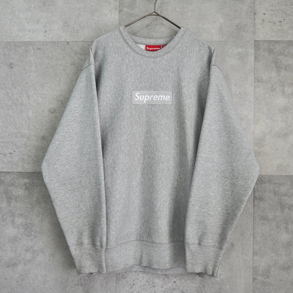 Supreme Box Logo 圆领运动衫（灰色）
