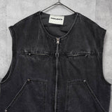 インサイレンス デニムベスト グレー メンズ - NEWSED
