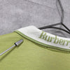 Burberry 复古徽标刺绣长袖 Polo 衫（绿色）