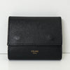 セリーヌ レザー 三つ折り財布 ブラック