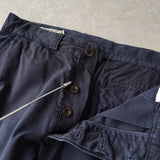 メゾン キツネ コットンパンツ ワークパンツ ネイビー - NEWSED