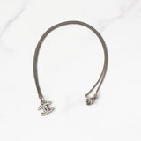 シャネル ココマーク ラインストーン ネックレス シルバー - NEWSED