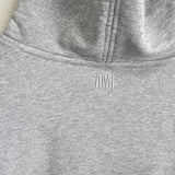 アミパリ アミパリス ハートロゴ パーカー フーディ グレー - NEWSED