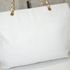 Chanel Coco Mark Caviar Leather Chain Shoulder Bag Tote Bag White