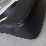 サルバトーレ・フェラガモ ダブル ガンチーニ ナッパレザー ワンショルダーバッグ ブラック - NEWSED