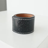 ロエベ アナグラム レザー マグネット バングル ブラック - NEWSED