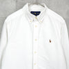 Polo Ralph Lauren 高尔夫徽标刺绣长袖衬衫白色