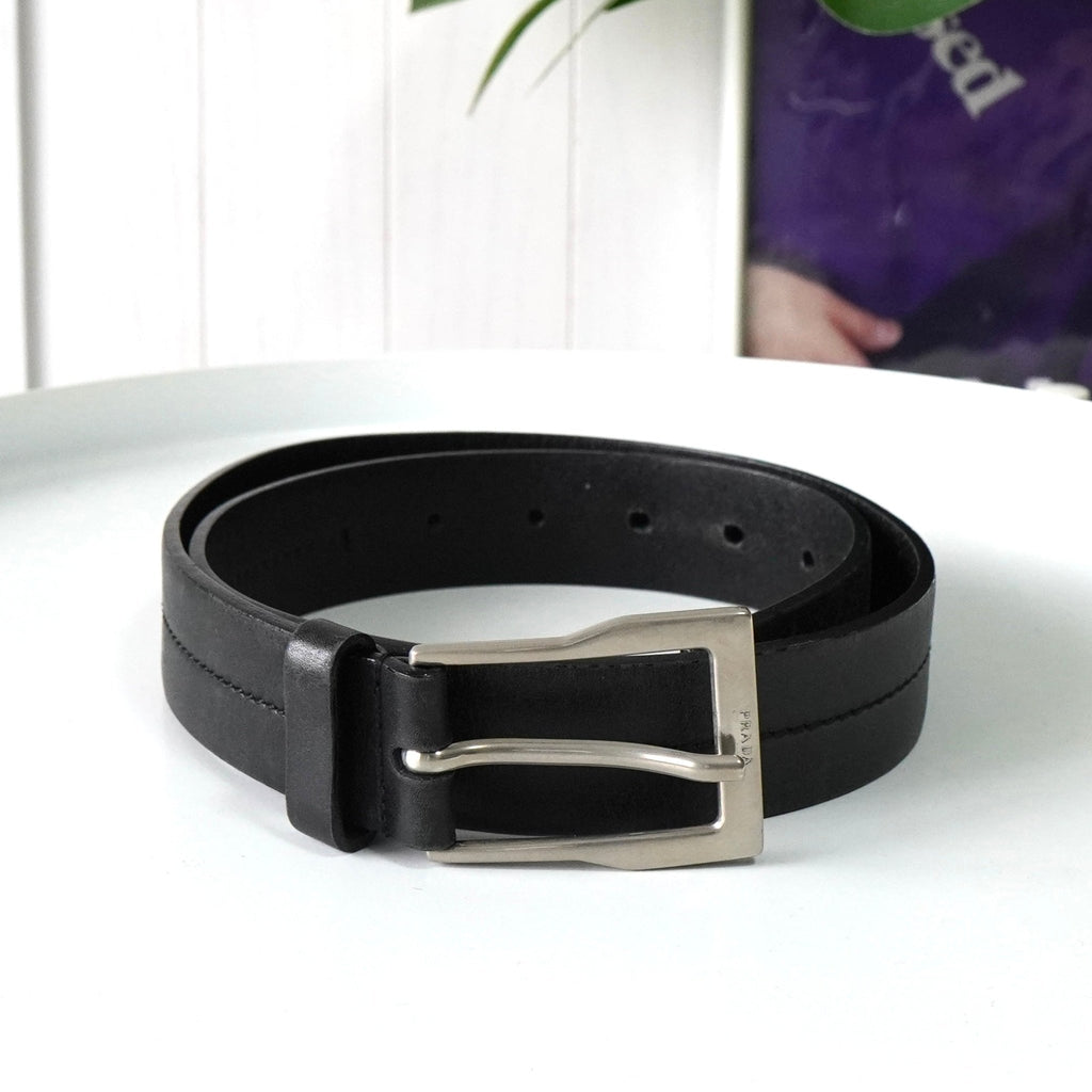 Prada belt in black leather