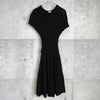 Red Valentino 黑色短袖针织连衣裙