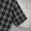 Burberry Nova 格纹泡泡纱短袖衬衫（黑色）
