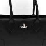 ヴィヴィアン ウエストウッド オーブ レザー ハンドバッグ 自立型 ブラック - NEWSED