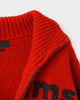 ストーン アイランド デニムス ジップアップ ニット セーター レッド メンズ