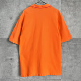 ナイキ ゴルフ スウッシュロゴ ハーフジップ 半袖ポロシャツ オレンジ - NEWSED