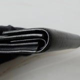 プラダ トライアングルロゴ サフィアーノ レザー 三つ折り財布 ブラック - NEWSED