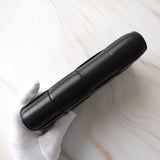 ボッテガ ヴェネタ イントレチャート カセット レザー ロングウォレット 二つ折り財布 ブラック - NEWSED