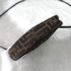 Fendi Zucca Canvas Leather Shoulder Bag Brown