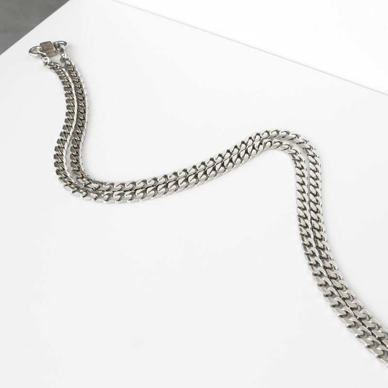 セリーヌ ヴィンテージ サークルロゴ シルバー ネックレス - NEWSED