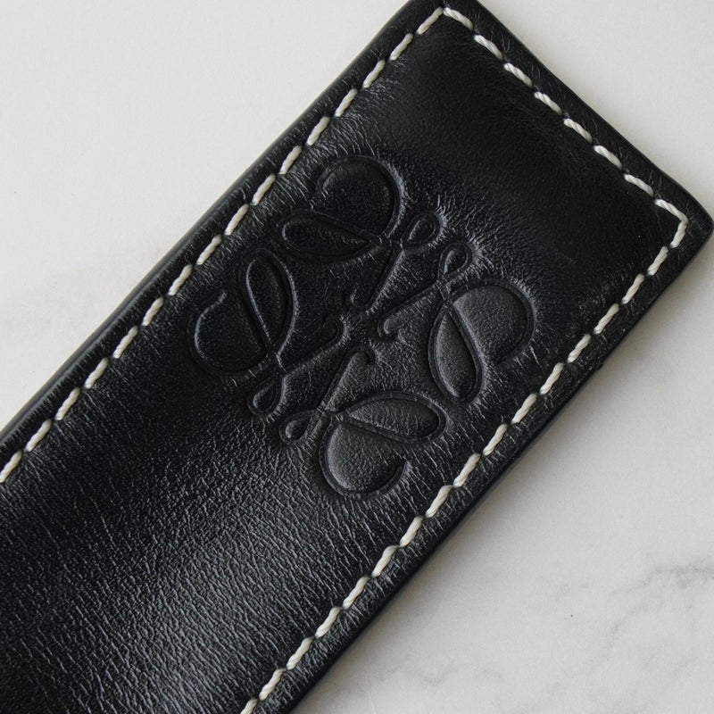 ロエベ アナグラム レザー マグネット バングル ブラック - NEWSED