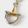Gucci Horsebit Keychain Charm in Silver and Gold
