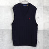 Polo Ralph Lauren 海军蓝徽标针织背心