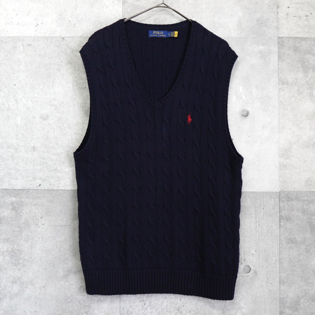 【未使用】POLO GOLF ネイビー ベスト Ralph Lauren Vintage POLO GOLF Ralph Lauren Vest - Half Zip Navy Blue