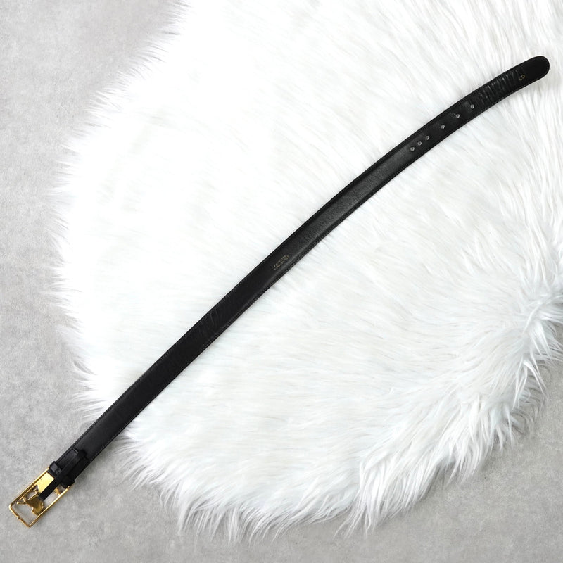 セリーヌ ヴィンテージ 輪馬車 サルキー レザー ベルト ブラック レディース - NEWSED