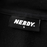 ノルディ ショート丈 ロゴ ポロ スウェット ブラック レディース - NEWSED