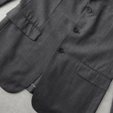 ジバンシィ シングル テーラードジャケット 背抜き グレー - NEWSED