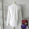 Maison Margiela 女款白色镂空长袖衬衫