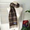 バーバリー ロンドン ブルーレーベル ノバチェック カシミア ウール マフラー ブラウン