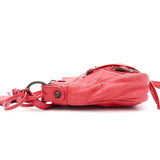 バレンシアガ ザ ヒップ レザー ショルダーバッグ ピンク - NEWSED