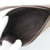 セリーヌ マカダム キャンバス / レザー ミニ ワンショルダーバッグ アクセサリーポーチ ブラウン - NEWSED