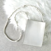 Jil Sander Tangle 白色小号皮革单肩包