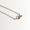 エルメス イリアード シェーヌダンクル ネックレス シルバー / ホワイト