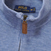 Polo Ralph Lauren logo embroidered half-zip sweatshirt in blue
