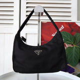 プラダ ポコノ テスート ナイロン ミニハンドバッグ アクセサリーポーチ ブラック - NEWSED