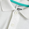 Nike 徽标刺绣短袖 Polo 衫（白色）
