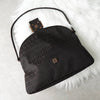 Fendi Mamma Bucket Zucchino Double Flap Nylon Canvas One Shoulder Bag Brown