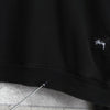 ステューシー ロゴ ハーフジップ スウェット ブラック