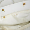 Chanel Coco Mark Caviar Leather Chain Shoulder Bag Tote Bag White