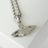 ヴィヴィアン ウエストウッド オーブ ラインストーン シルバー ネックレス - NEWSED