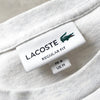 白色灰色 Lacoste 徽标运动衫
